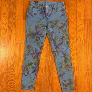 Bleulab Reversible Jeans Blue  Floral Womens Size 2